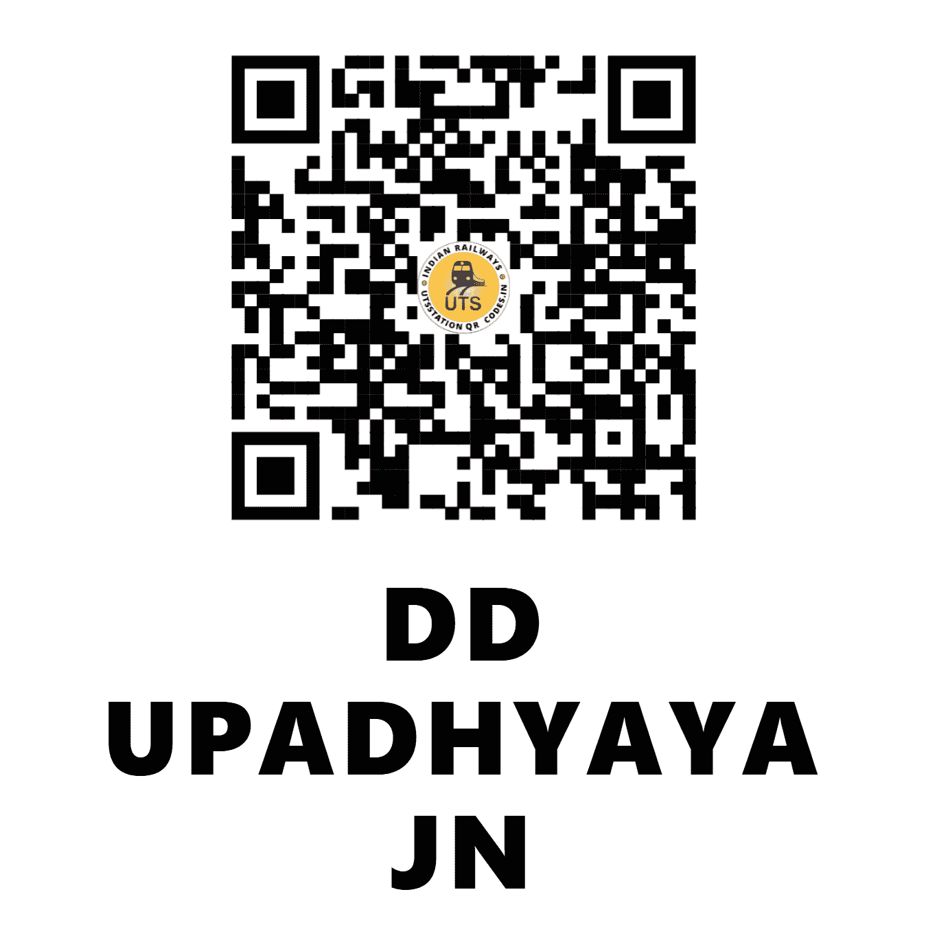UTS QR Code for DD UPADHYAYA JN - DDU (EC - UTTAR PRADESH)